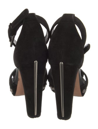 Alexander McQueen Skull Suede Sandals