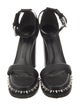 Alexander McQueen Leather Studded Accents Sandals