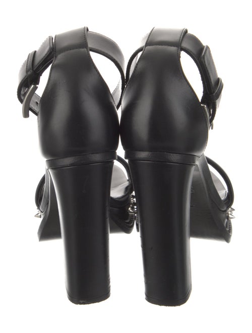 Alexander McQueen Leather Studded Accents Sandals
