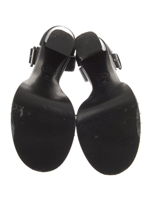 Alexander McQueen Leather Studded Accents Sandals