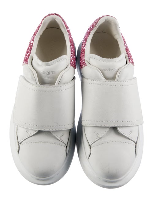 Alexander McQueen kid girls; pink and white shoes