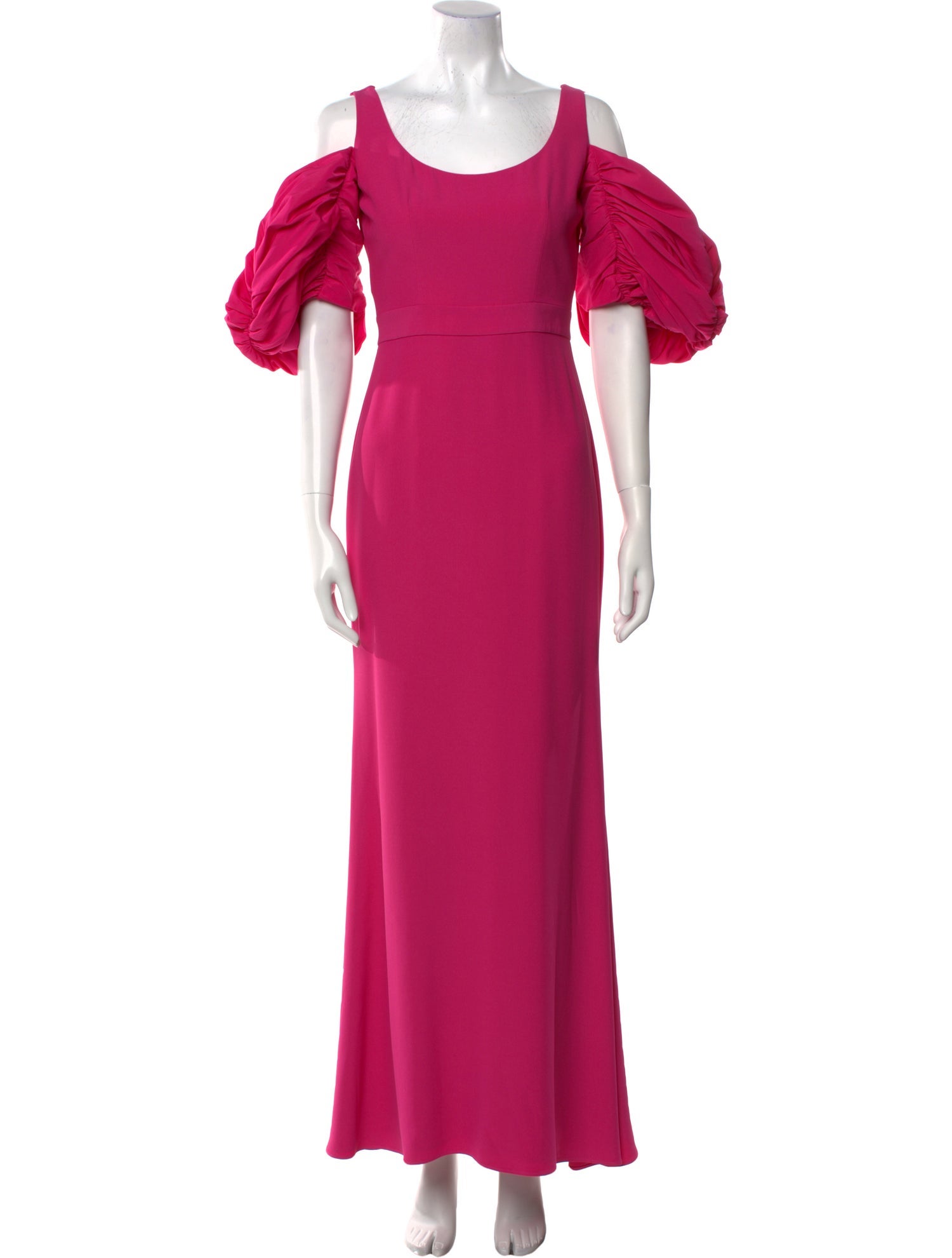 Alexander McQueen Scoop Neck Long Dress