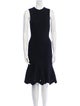 Alexander McQueen Crew Neck Knee-Length Dress