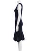 Alexander McQueen Crew Neck Knee-Length Dress