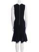 Alexander McQueen Crew Neck Knee-Length Dress
