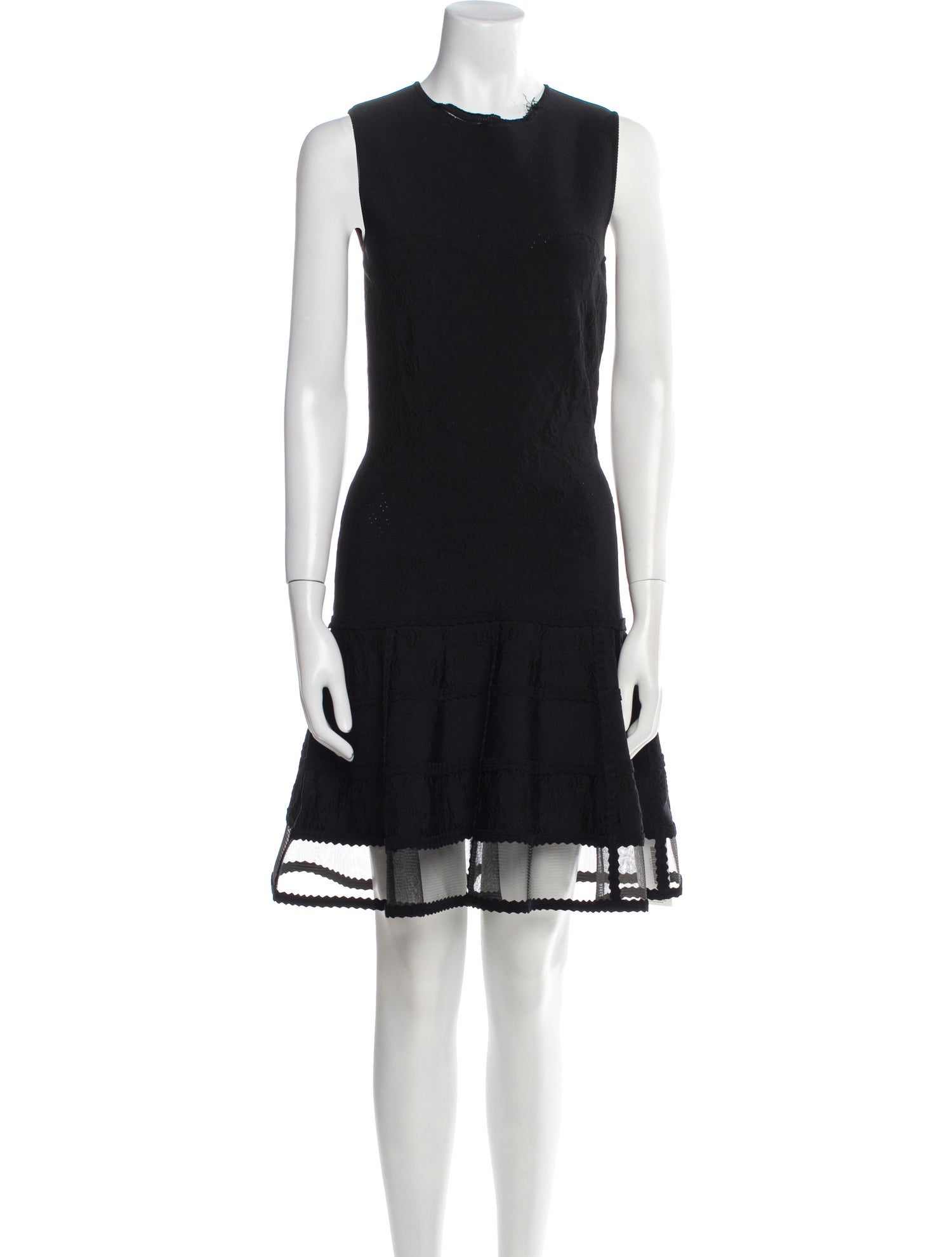 Alexander McQueen Virgin Wool Mini Dress