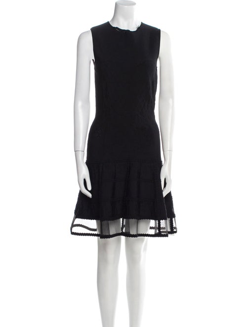 Alexander McQueen Virgin Wool Mini Dress