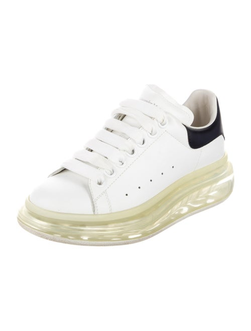 Alexander McQueen Leather Colorblock Pattern Sneakers
