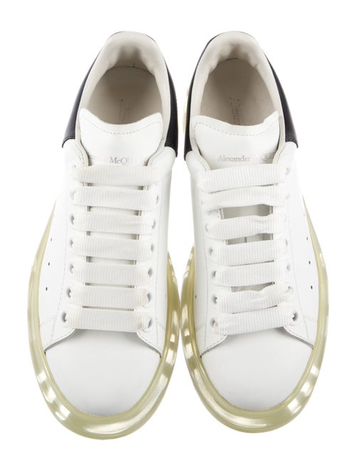 Alexander McQueen Leather Colorblock Pattern Sneakers