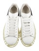 Alexander McQueen Leather Colorblock Pattern Sneakers