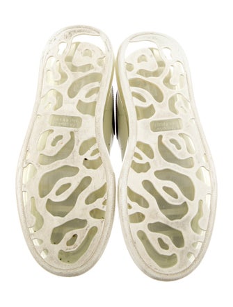 Alexander McQueen Leather Colorblock Pattern Sneakers