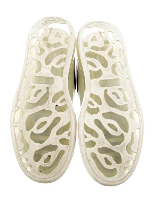 Alexander McQueen Leather Colorblock Pattern Sneakers