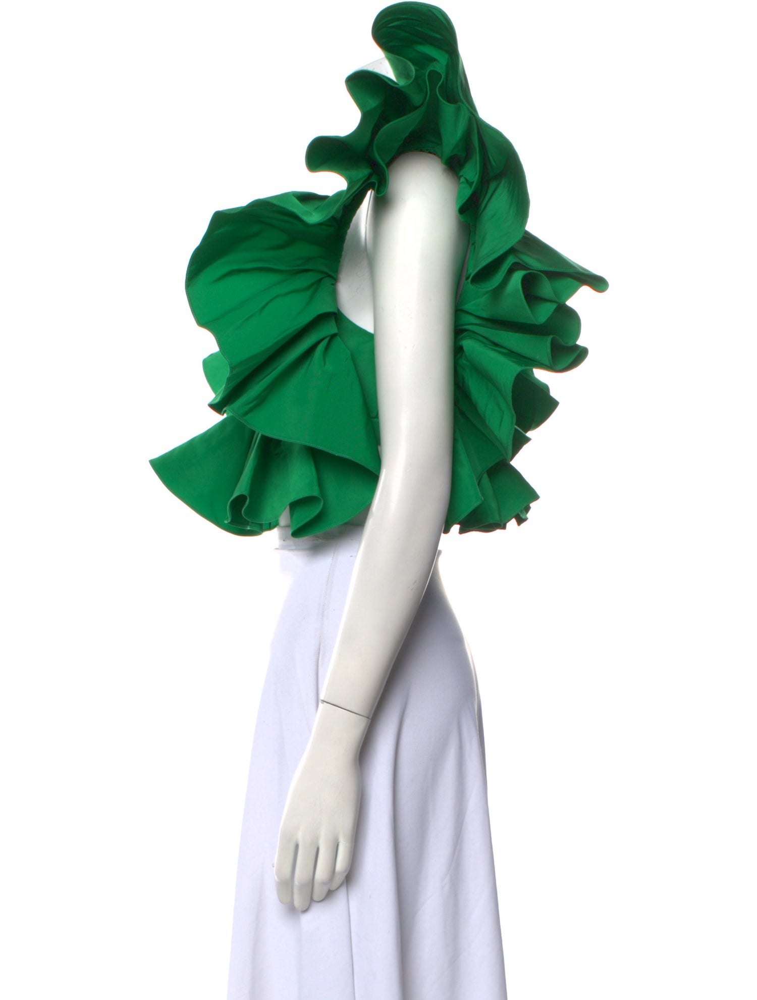 Alexander McQueen Square Neckline Short Sleeve Crop Top w/ Tags