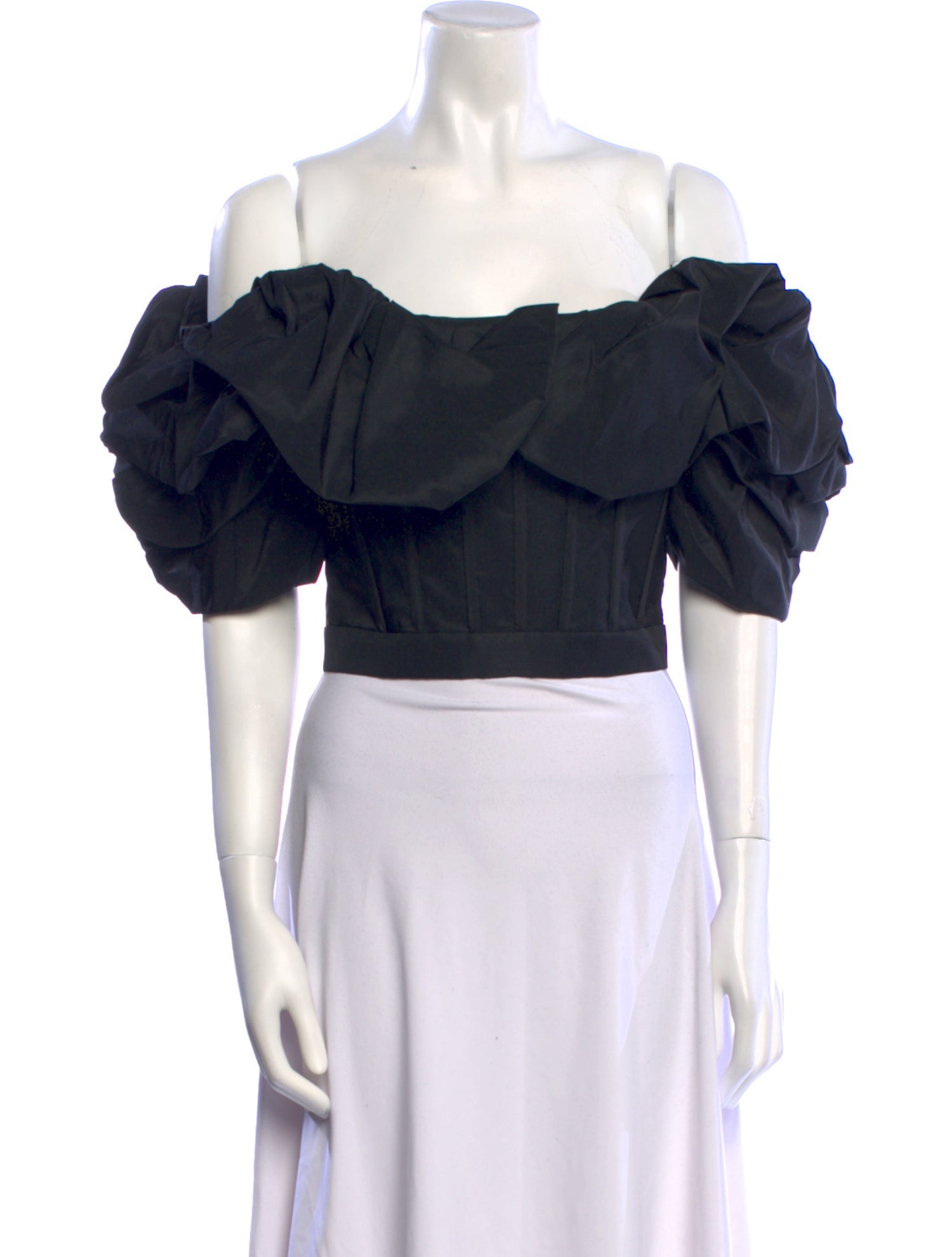 Alexander McQueen 2022 Off-The-Shoulder Crop Top w/ Tags