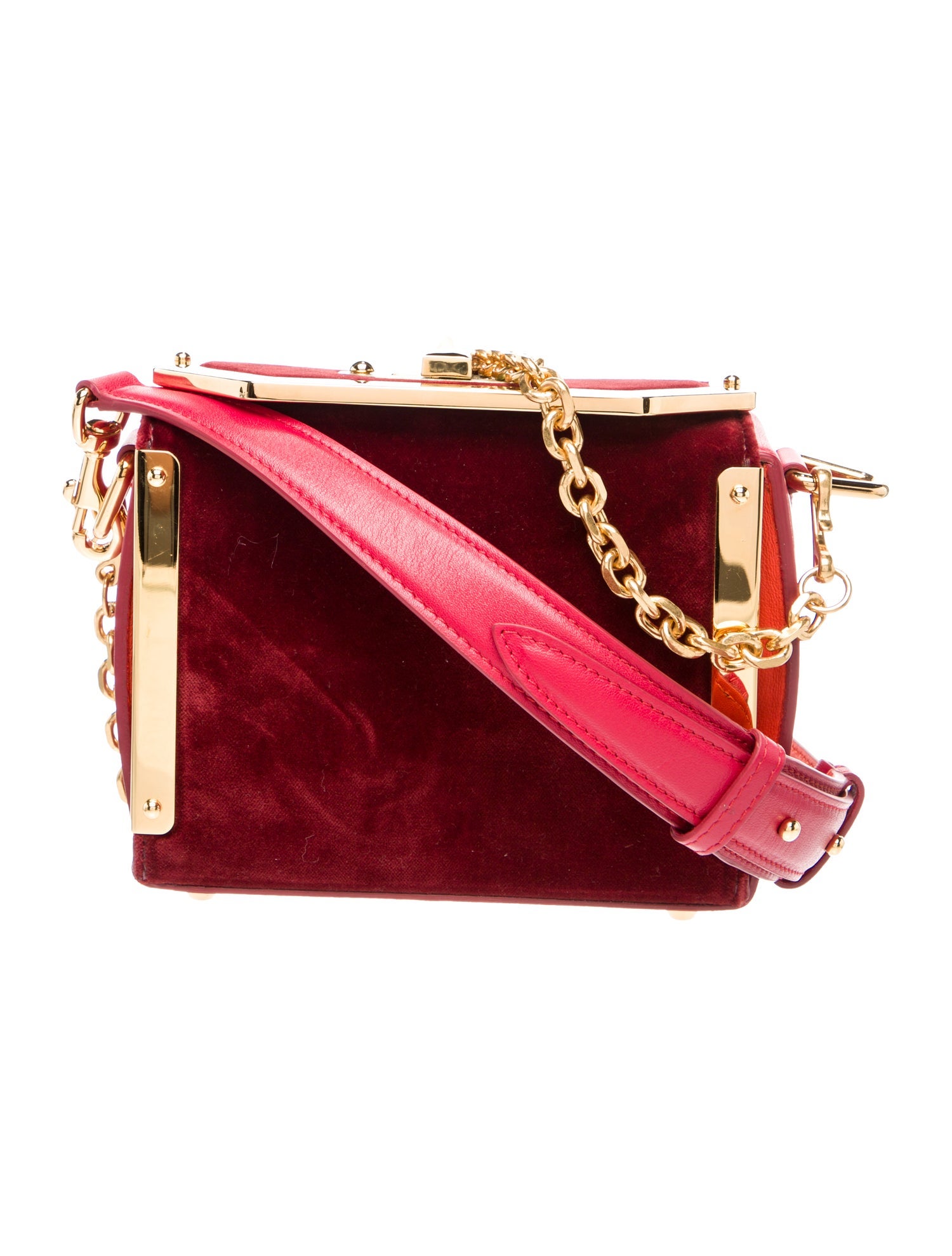 Alexander McQueen Velvet Top Handle Bag w/ Tags