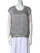 Alexander McQueen Silk Scoop Neck Tank Top