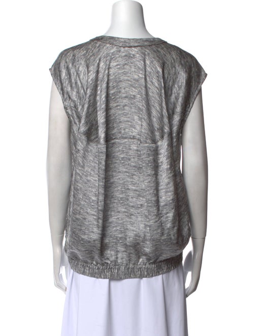Alexander McQueen Silk Scoop Neck Tank Top