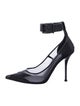Alexander McQueen Leather Mesh Accents Pumps