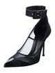 Alexander McQueen Leather Mesh Accents Pumps