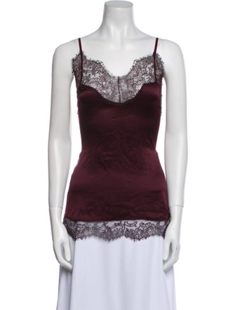 Alexander McQueen Silk Cowl Neck Top