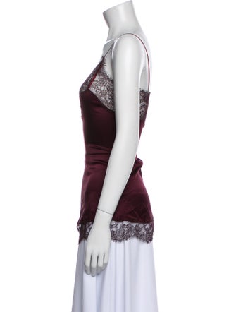 Alexander McQueen Silk Cowl Neck Top