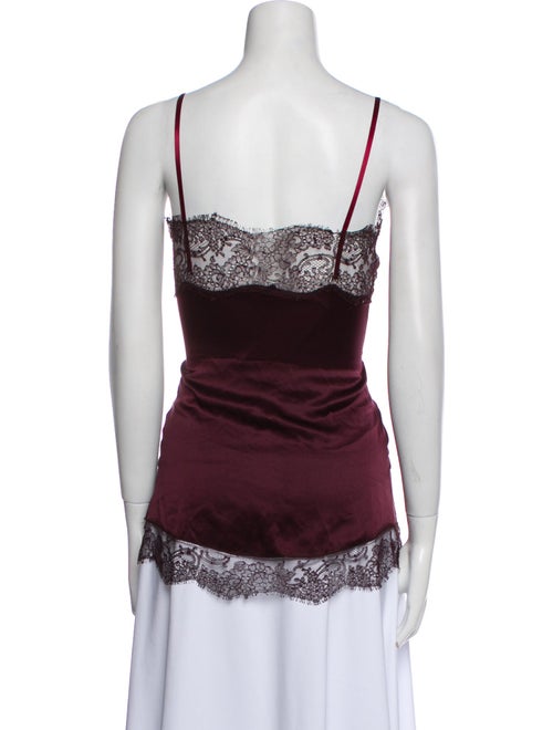 Alexander McQueen Silk Cowl Neck Top