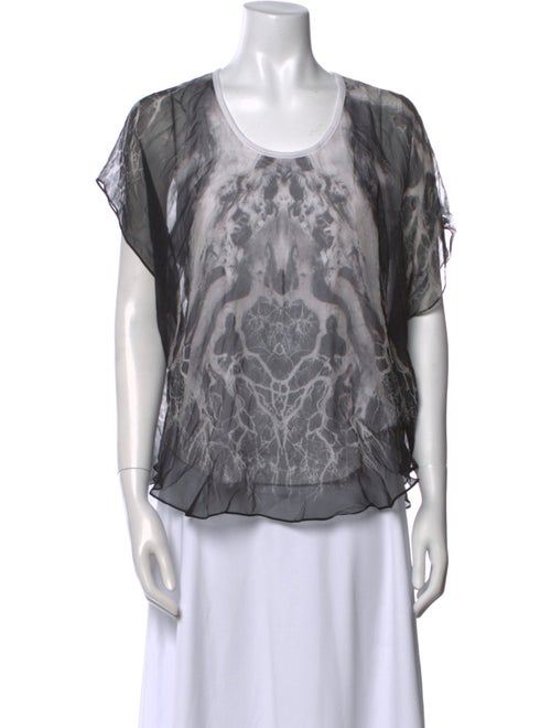 Alexander McQueen 2010 Silk T-Shirt