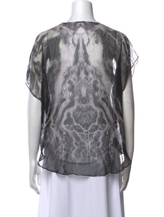 Alexander McQueen 2010 Silk T-Shirt
