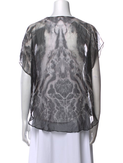 Alexander McQueen 2010 Silk T-Shirt