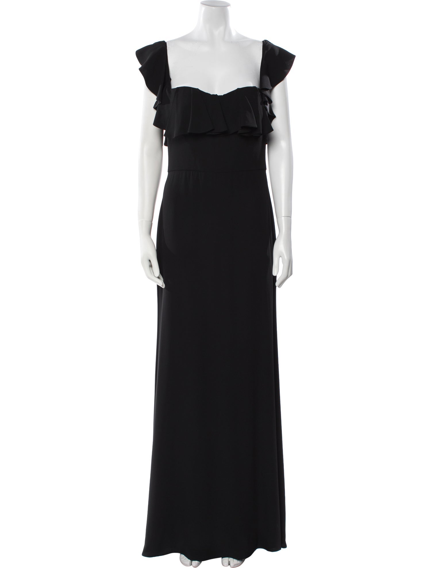 Alexander McQueen Square Neckline Long Dress