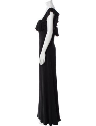 Alexander McQueen Square Neckline Long Dress