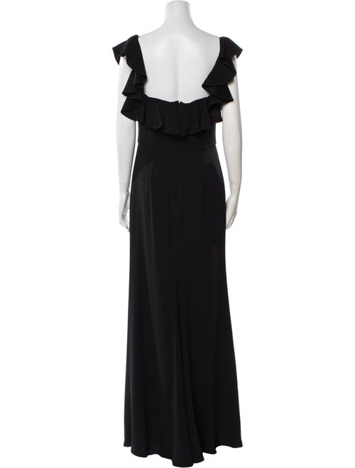 Alexander McQueen Square Neckline Long Dress