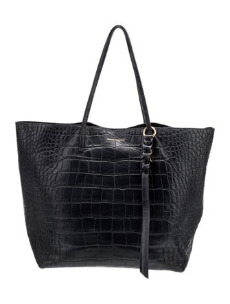 Alexander McQueen Embossed Leather Tote