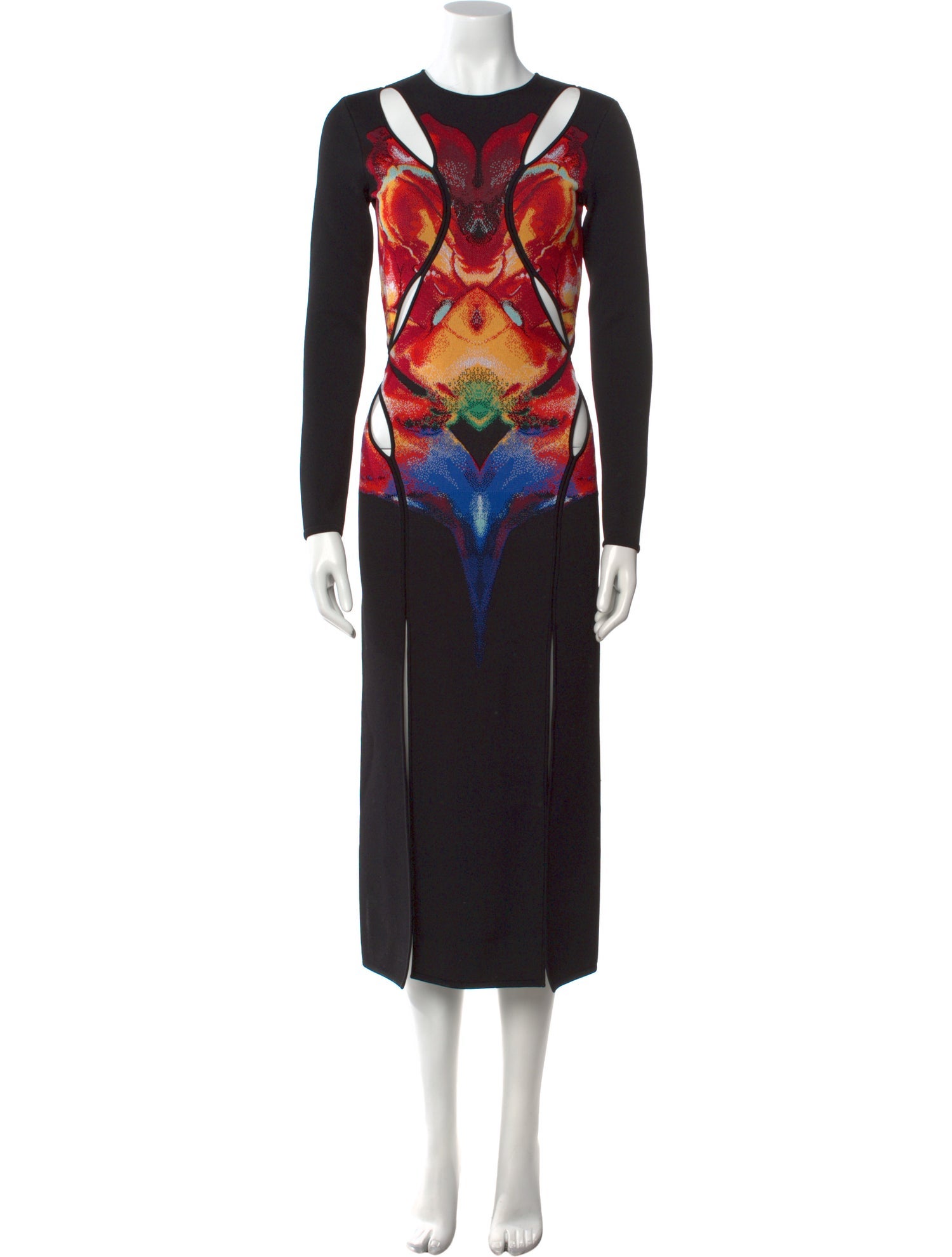 Alexander McQueen Printed Long Dress