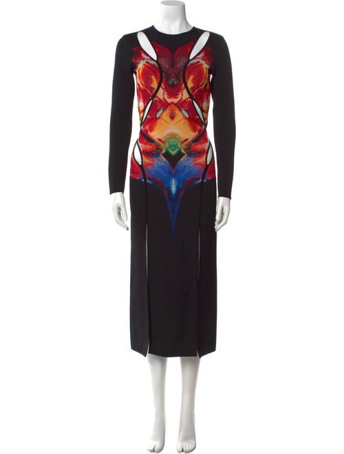 Alexander McQueen Printed Long Dress