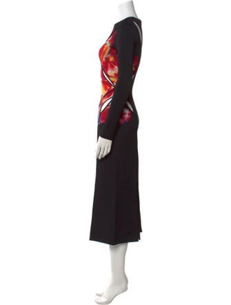 Alexander McQueen Printed Long Dress