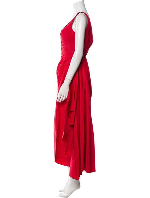 Alexander McQueen V-Neck Long Dress