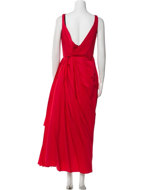 Alexander McQueen V-Neck Long Dress