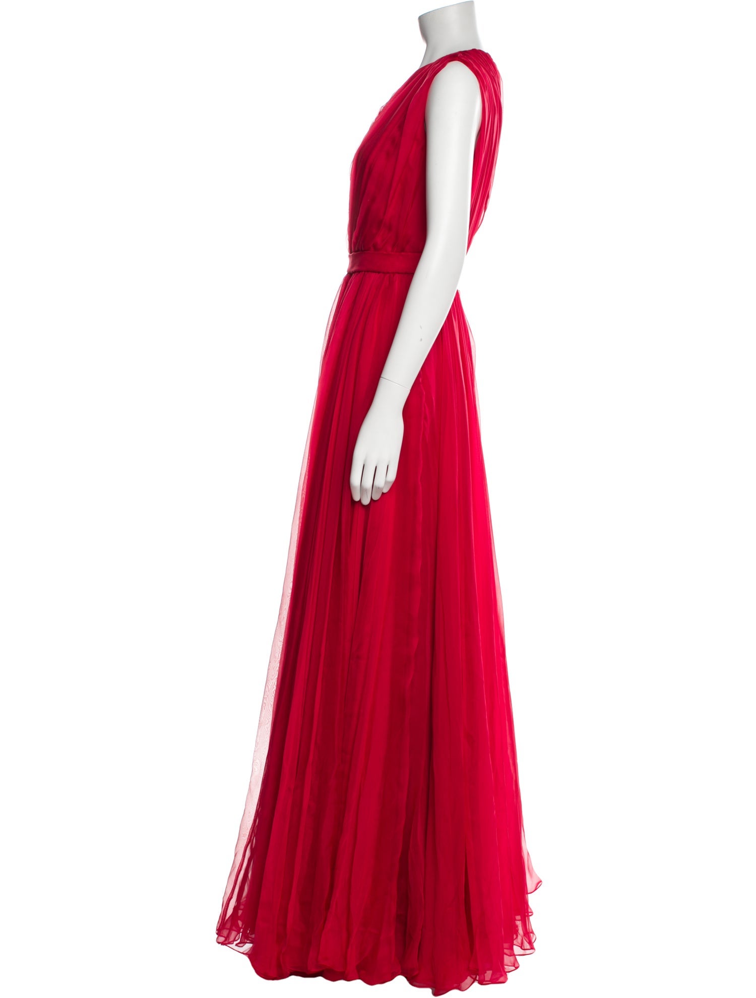 Alexander McQueen Silk Long Dress