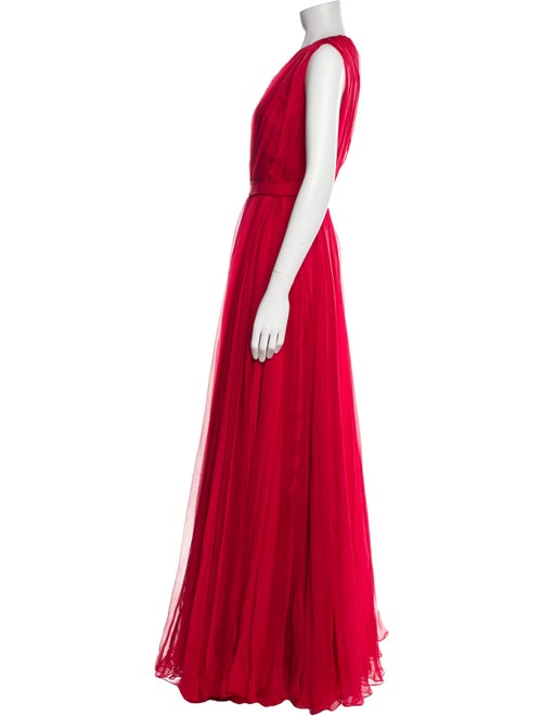 Alexander McQueen Silk Long Dress