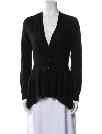 Alexander McQueen Wool V-Neck Sweater