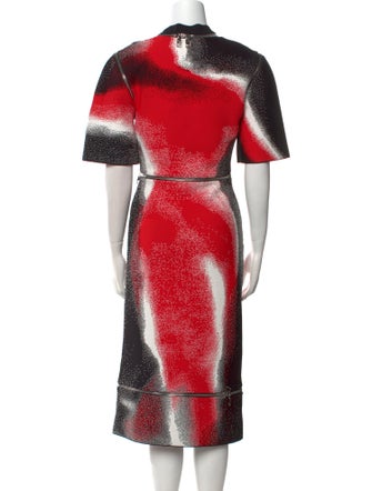 Alexander McQueen Printed Midi Length Dress