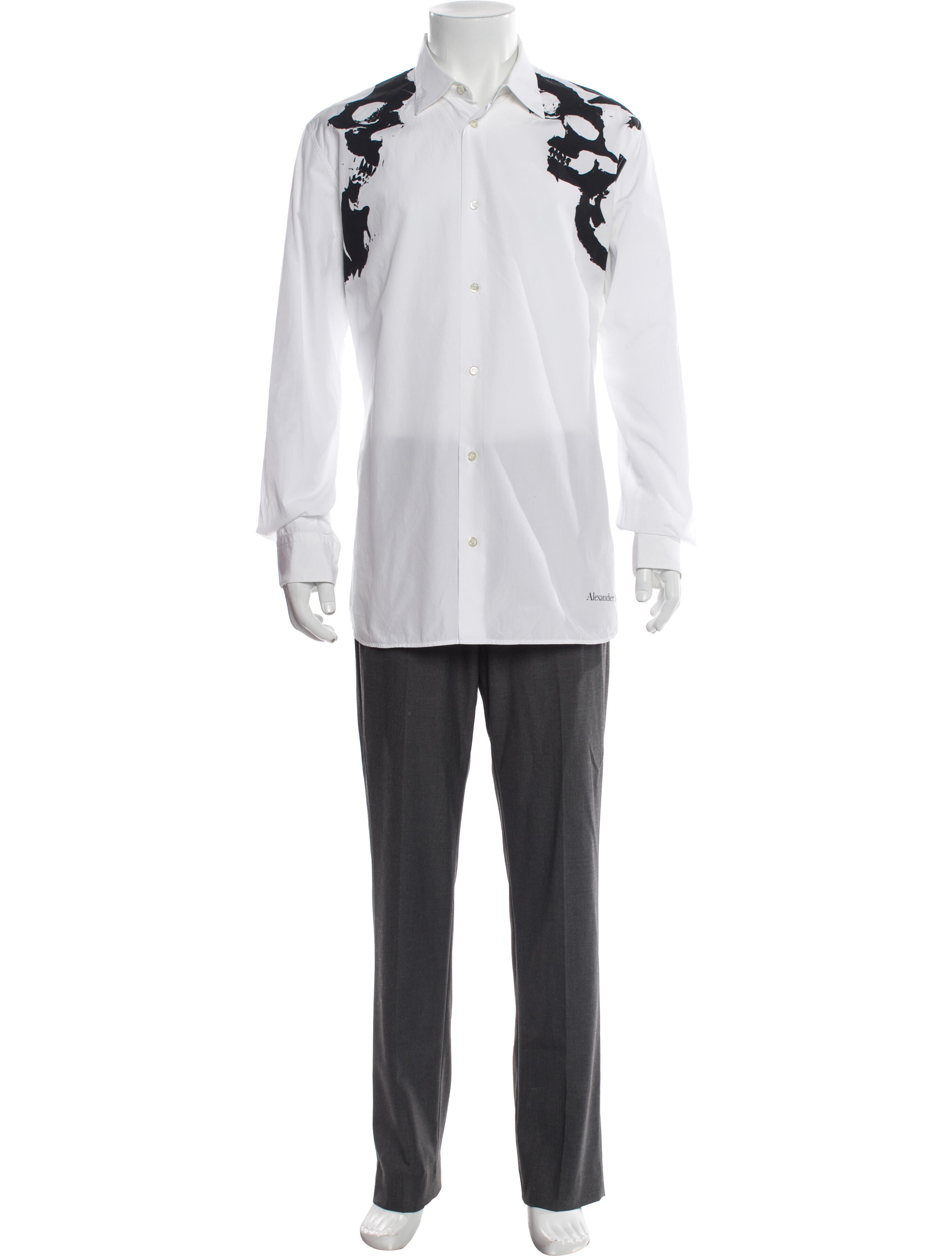 Alexander McQueen 2021 Printed Dress Shirt