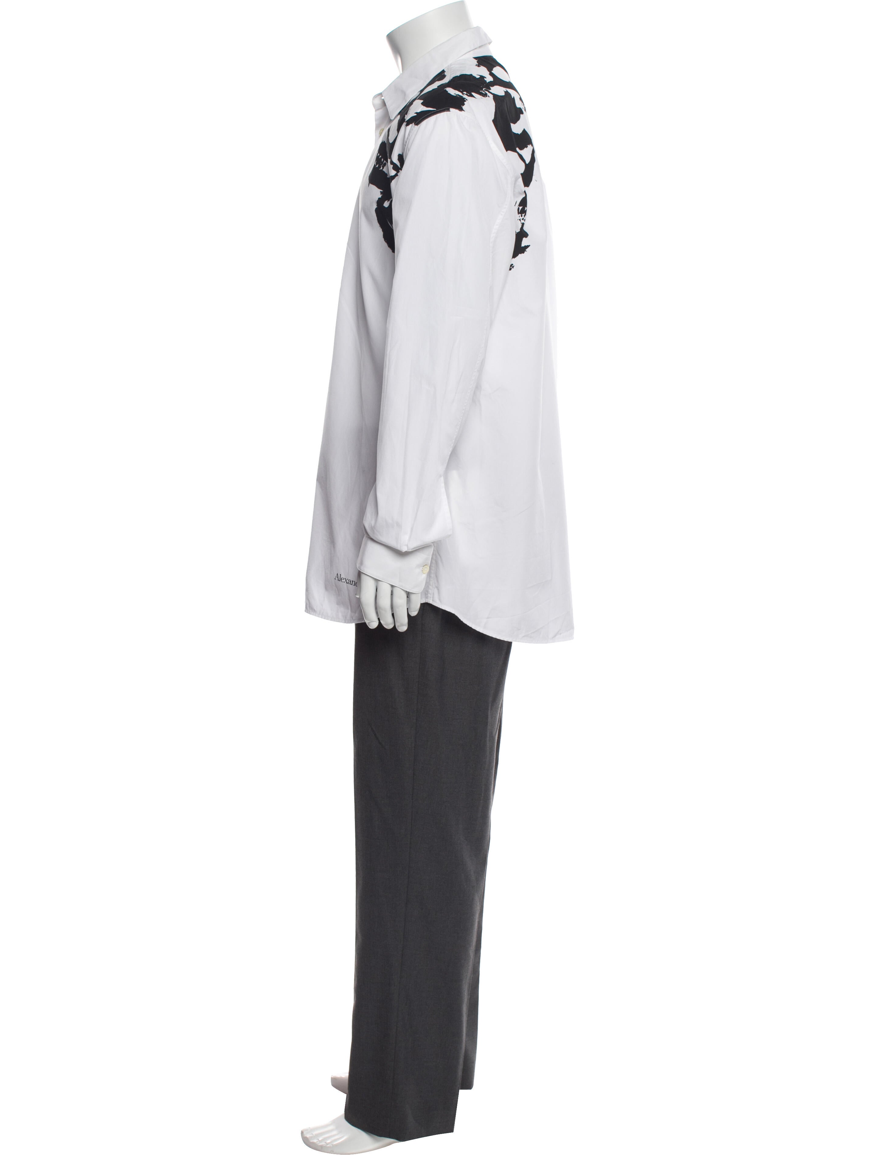 Alexander McQueen 2021 Printed Dress Shirt