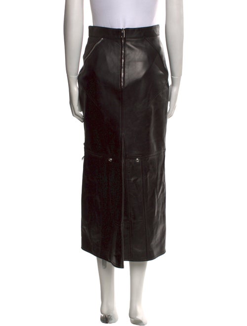 Alexander McQueen Silk Midi Length Skirt