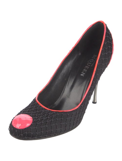 Alexander McQueen Snakeskin Colorblock Pattern Pumps