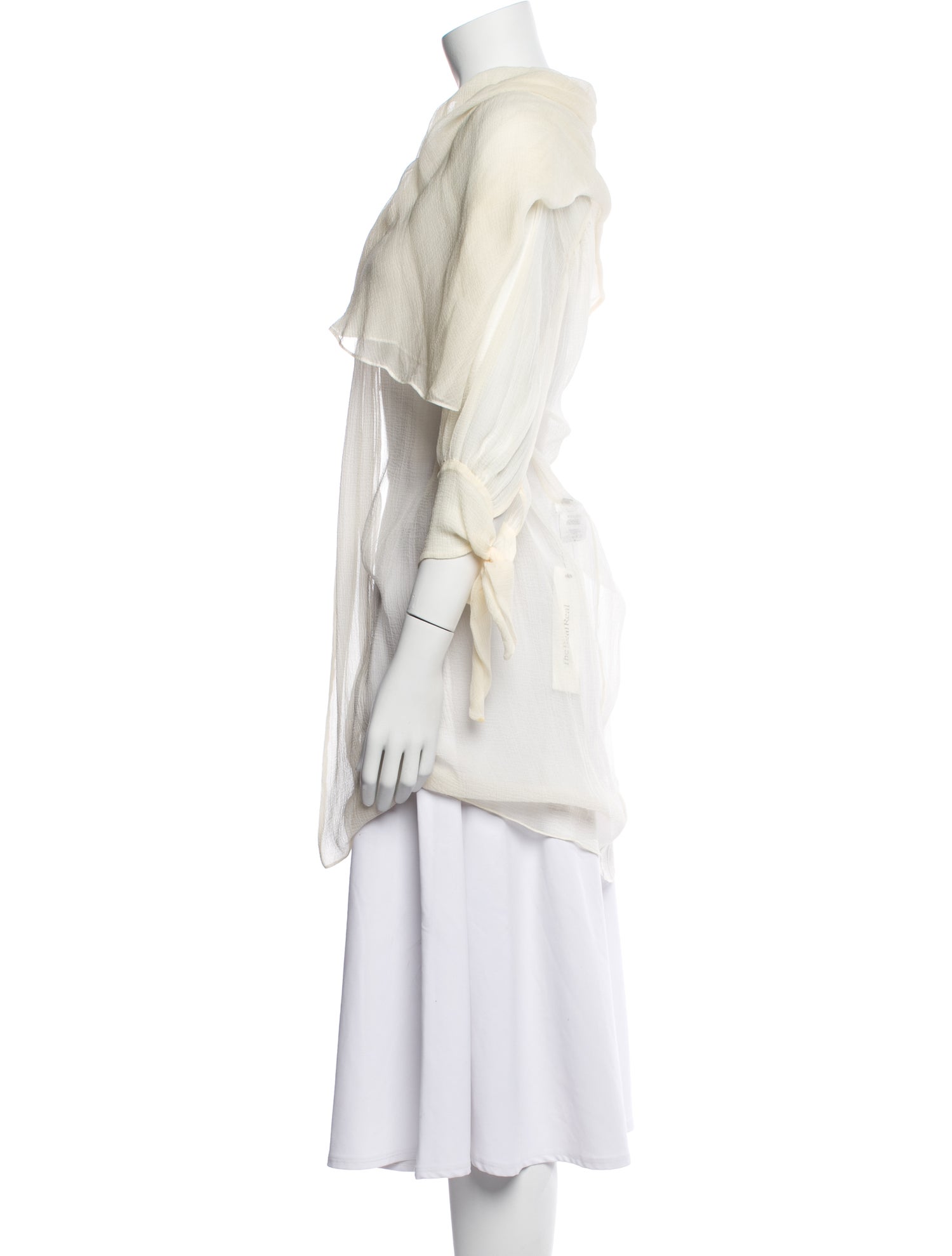 Alexander McQueen Silk Mock Neck Sweater