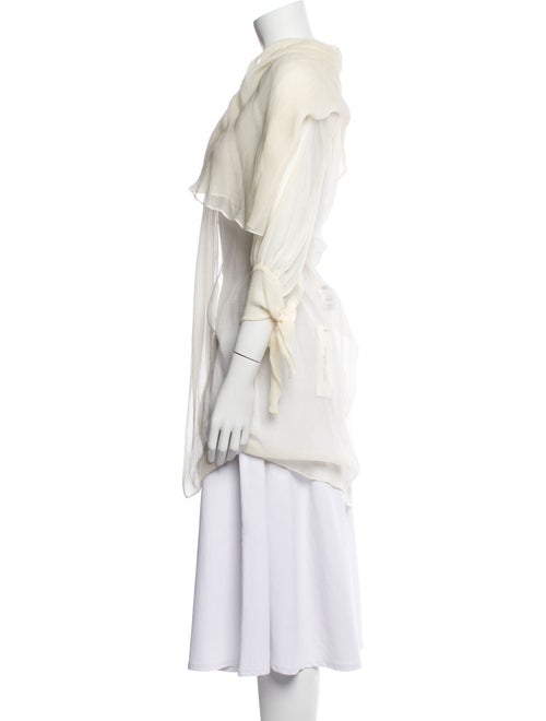 Alexander McQueen Silk Mock Neck Sweater