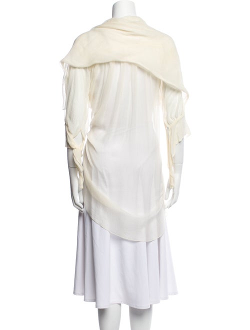 Alexander McQueen Silk Mock Neck Sweater