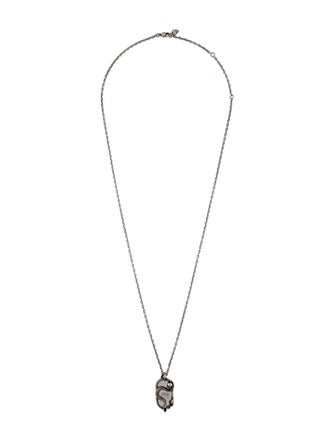 Alexander McQueen Snake & Skull Pendant Necklace